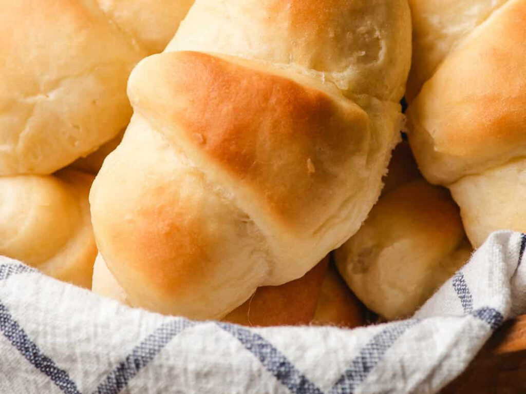 Scrumptious butterhorn rolls baked to perfection, a delightful addition to any meal.